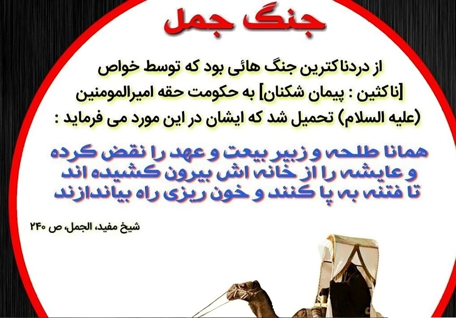 نبردهای حضرت علی(ع) و ادله شرعی بر آن جنگ جمل