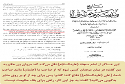 بدگویی به امیرالمؤمنین، برای حفظ حکومت