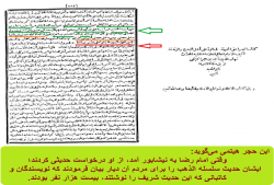 نوشتن حدیث سلسلة الذهب توسط بیست‌هزار نفر